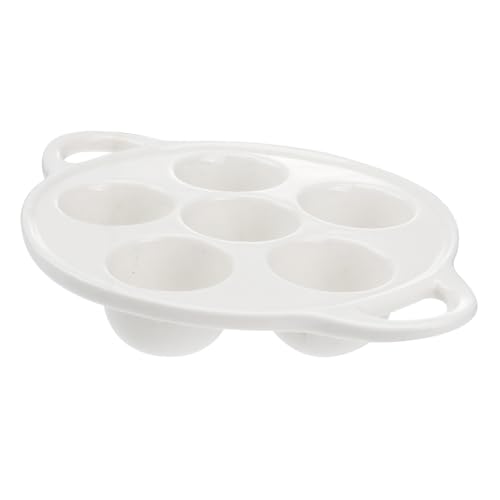 DONFAMDS セラミック製エスカルゴプレート 両手ハンドル付き 耐熱カタツムリベーキング皿 シェル料理用皿 ホーム レストラン用