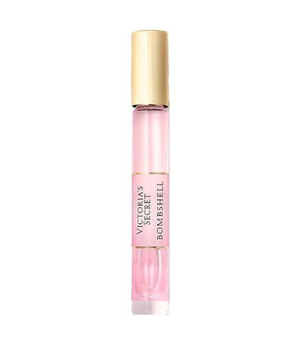 Victoria's Secret Bombshell Eau de Parfum Rollerball, Notes of Purple Passion Fruit, Shangri-La Peony & Vanilla Orchid, Travel Size Mini Perfumes for Women (0.23 oz)
