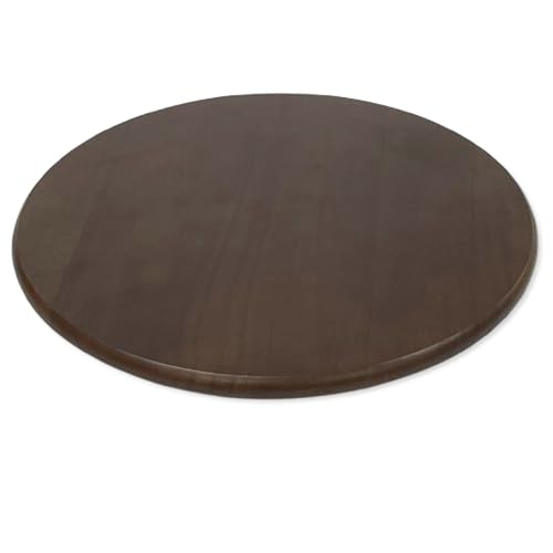 Image of Woodard & Charles Round Lazy Susan Turntable with Stainless Steel Ball Bearing Mechanism (Walnut)