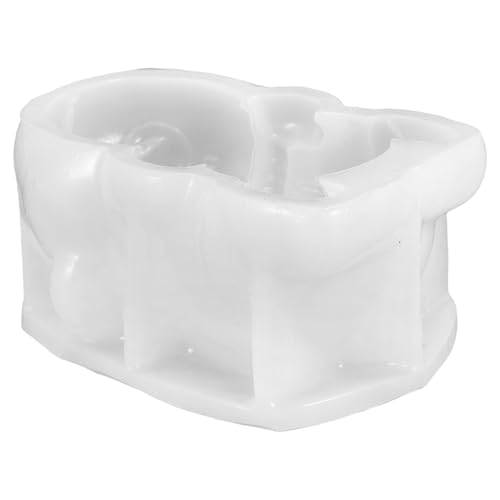 ANDRESLAD Molde de Silicona para Chocolate 3d Diseño de Oso Panda, Flexible, Fácil de Desmoldar, Reutilizable, para Postres, Mousse y Gelatina, Apto para Horno, Utensilios de Repostería