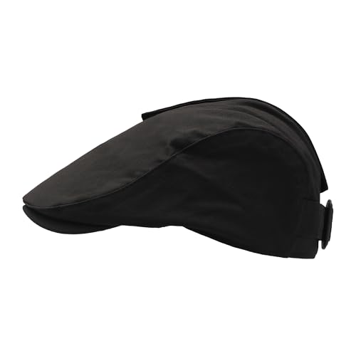 Image of ZLYC Men Cotton Flat Cap Summer Scally Ivy Gatsby Newsboy Beret Driver Cabbie Hunting Hat