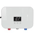 Kweetle Tankless Water Heater Electric, 6000W 110V Instant Hot Water Heater with Digital Display Self-modulating, Overheating Protection for Demand