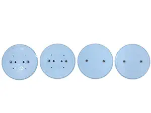 ELECTRICAL COVER PLATE for Electrical Fan Round Sheet Plastic PVC Fan Sheet Cover ( SET OF 4 MEDIUM PLATES )