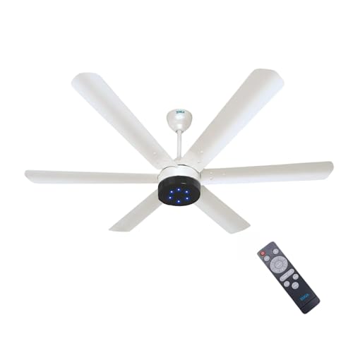 Image of XUGA Jovian F6F Premium Smart 1200mm, BEE 5-star BLDC fan,6 Blade,Remote Ceiling fan for Home, 100% Copper Motor,Energy Saving, High Air Delivery,LED(5 Year Warranty)