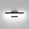 Aipsun Black LED Vanity Light 16inch Modern LED Vanity Light Fixtures for Bathroom Vanity Light Fixtures Over Mirror 5500K