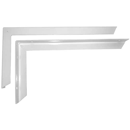 Genérico Suporte Mão Francesa Reforçada 30cm Branco