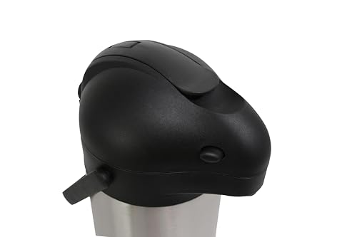 METRO Professional Airpot Pumpkanne, 3L, Edelstahl, Isolierkanne mit Zapfhahn, hält 12h heiß & 24h kalt, schwenkbarer Griff, abnehmbarer Deckel, silber 5