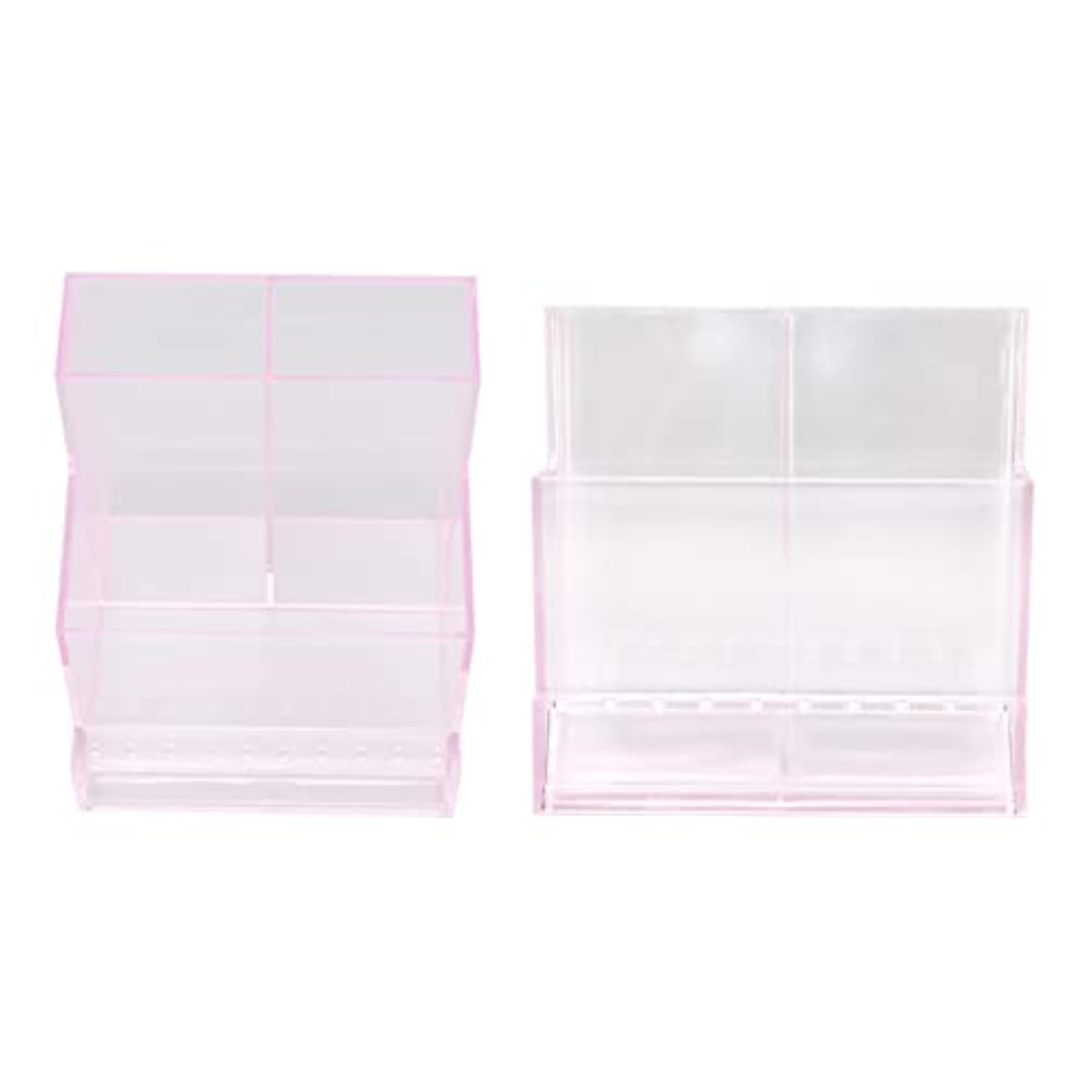 Multifunctional Nail Piercing Machine Storage Box, Pink
