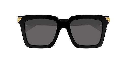 Bottega Veneta Square Sunglasses BV1005S 001 Black/Gold 53mm 10053