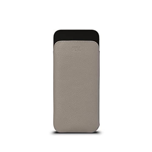 Sena Leather Phone Sleeve Cell Phone Pouch For Iphone 14 Plus/Iphone 14 Pro Max, Full-Grain Leather Cellphone Sleeve Lightweight, Slim Profile, Featuring A Soft Microfiber Lining, Taupe (Sfd51604Us) #TOP7