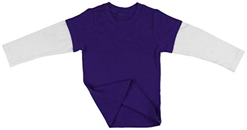 ToBeInStyle Infants Boys Girls Scoop Neck Short Sleeve Tees and Long Sleeve Twofer Tees2