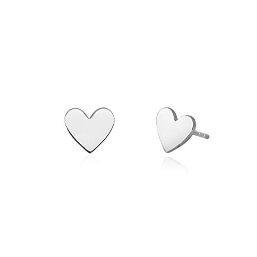MABINA: Orecchini a lobo in argento 925, CUORE