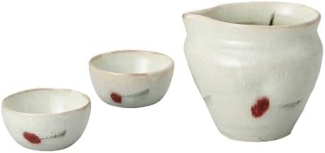 日本陶彩 Gan Tobo M55362500 Cherry Sake Set