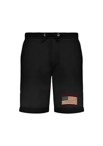 Bermudas jogging legging de deporte unisex negro para niños modelo ACBER223