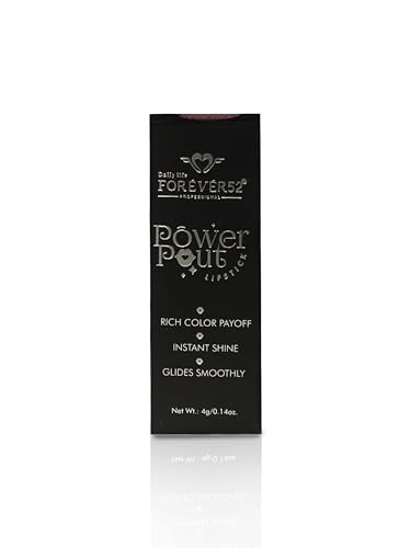 Image of Daily Life Forever52 Power Pout Lipstick | Longwear Comfort | Hydrating Clean Formula | Magnetic Case | Plush Matte Finish (FPL001, 4g)