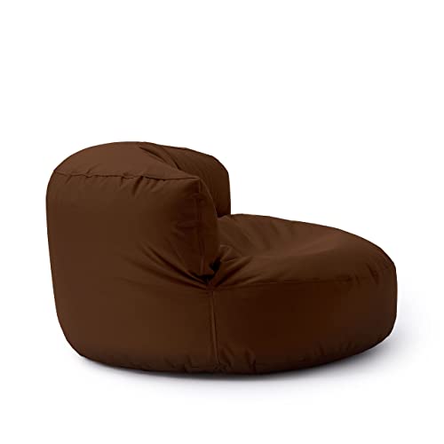 Lumaland Sitzsack Lounge | Sofa-Sitzsack 90 x 50 cm mit Rückenlehne | Indoor & Outdoor Beanbag | Wasserabweisend… – Bild 6