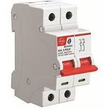 Tl L&T 2 Pole 40A Isolator (White)