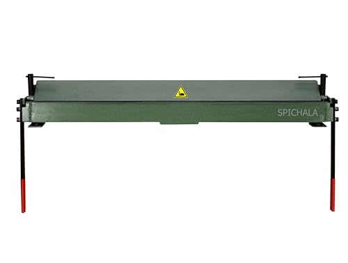 SPICHALA Abkantbank 1000mm manuell verstärkte Biegewange bis 135 Biegewinkel für Stahl Aluminium Kupfer für Werkbank & Schraubstock