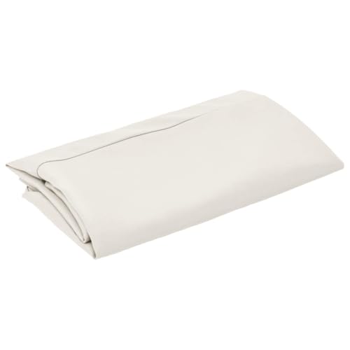 vidaXL Tela de Repuesto para Sombrilla Voladiza Dosel Lona Recambio Jardín Patio Terraza Balcón Parasol Refugio Impermeable Blanco Arena 300 cm