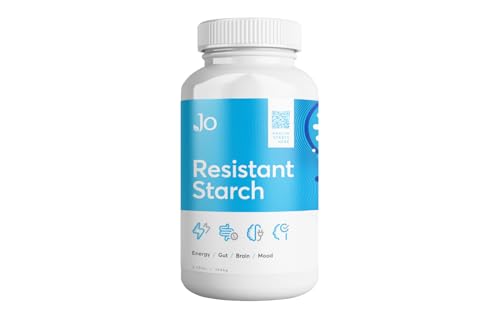 Jo’s Resistant Starch Powder - Maize-Derived, Banana-Free, Lectin-Free - Fiber Supplement to Support Energy, Gut Health, Mood, and Butyrate Production (3LB Supply)