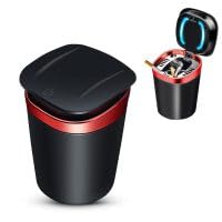 Posacenere per Auto per Opel Mokka B Mokka-e MJ22 2021 2022 2023, Luce LED Automatica sigillata e ignifuga Portatile Piccola Pattumiera Senza Fumo Portacenere,C