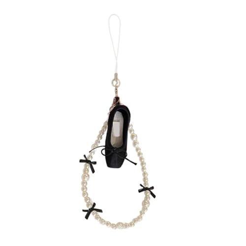 Ballet Shoes Phone Charm Bowknot Keychain Bag Decoration Romantics Key Holders