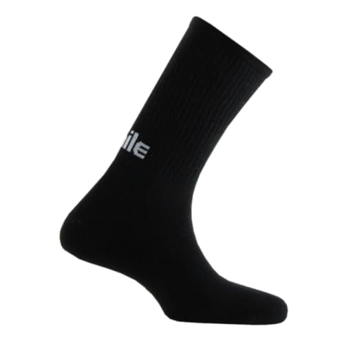 ACHILE - Pack de 3 mi-chaussettes coton - couleur - Noir - Pointure - 39-46