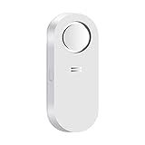 AGSHOME wassermelder wasseralarm, 120-dB-Alarm, Alarm für empfindliche Lecks und Tropfen, Alarm bei niedrigem Batteriestand, für gefährdete Bereiche wie Küche, Bad und Keller (inklusive Batterie)