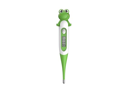 Image of Digital Oral Thermometer Suitable for Children and Adults,High Accuracy Fast Measurement for Oral,Rectal,Underarm,Easy to Maintain Cleanliness and Hygiene,Soft Silicone,Frog