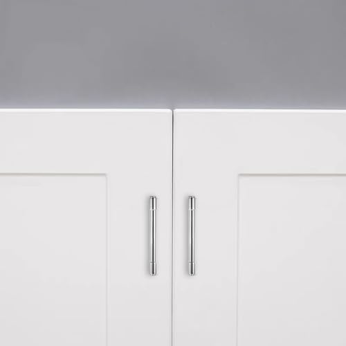 ZAUYX Solid Heavy Duty Jasper Pulls 10 Pack Polished Chrome Cabinet Pulls 5 Inch Hole Centers for Kitchen Cupboard Handles Modern Drawer Bathroom Cabinet Pull. by ZAUYX - Used condition - Image 5