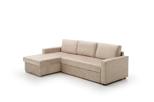 Velare | Sofa Cama Chaise Longue Isabella Low Cost Beige Izquierda