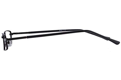 Image of Unisex Rectangular Metal Full Frame Power Reading Glasses