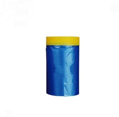 Multi Size Plastic Sheeting and Masking Tape - No Residue Painters Drop Cloth for Painting - Pre-Taped Masking Film (65 Feet) (25.6 in)