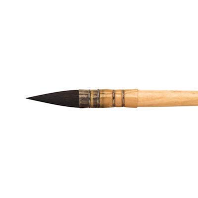 Pinceau aquarelle Léonard n°0 Petit-Gris Pur Kazan pour peindre en extérieur