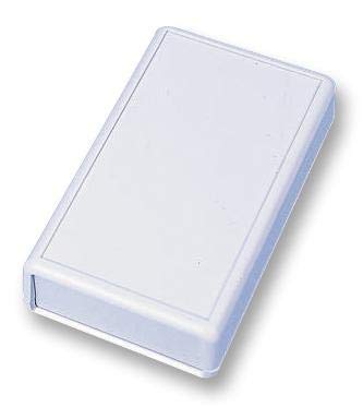 1593PGY - Plastic Enclosure, 1593 Series, Ergonomic, Recessed Top, Handheld, ABS, 92 mm, 66 mm, 28 mm (Pack of 5) (1593PGY)