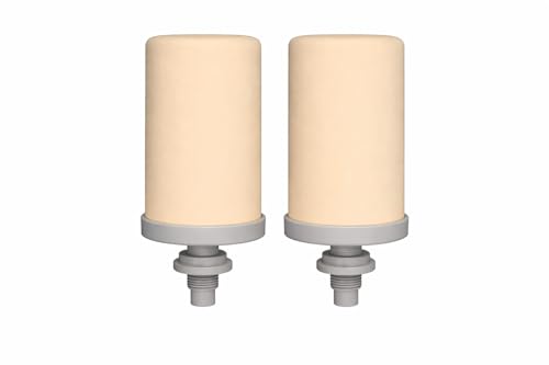 Pack of 2 Generic Brazilian Triple Action ceramic water filter cartridge, 2Count (Pack of 2), White