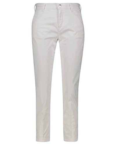 MAC Jeans Pantalones chinos Turn Up para mujer, Blanco, 38
