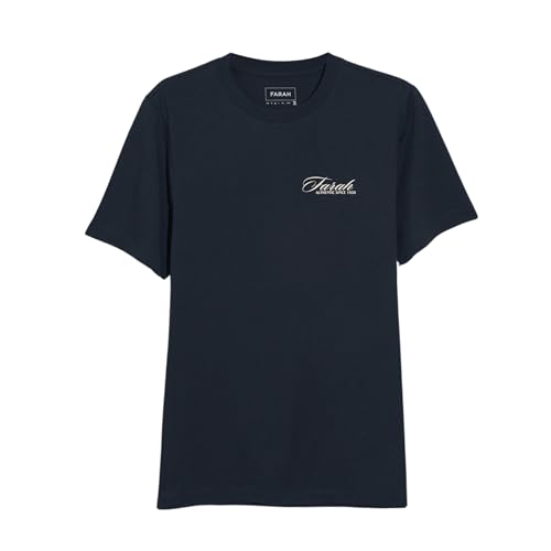T-Shirt Farah Byron Graphic Bleu Marine en Taille S pour Homme