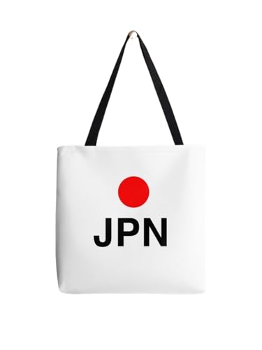 Sac fourre-tout JPN en toile pour le quotidien et les courses durables