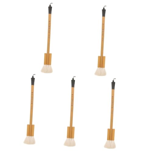 DIYEAH 5 Pièces Pinceau Palette Aquarelle la Peinture à l'aquarelle Faire Palette de Peinture glaçage liss Brush pour Meubles pour la Aquarelle de Voyage la Laine