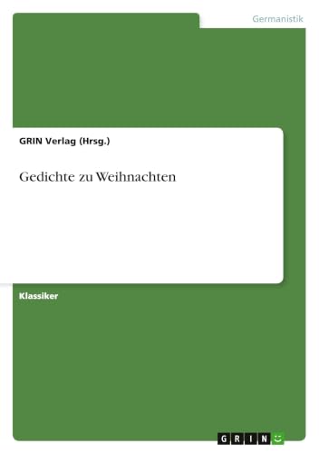Gedichte zu Weihnachten (German Edition)