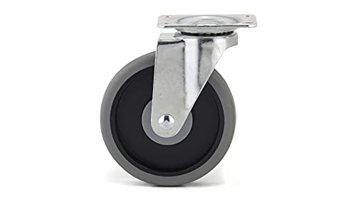 Richelieu Hardware - F25657 - Industrial Gray Thermoplastic Rubber Caster - Swivel Without Brake - Gray Finish by RICHELIEU - Image 2