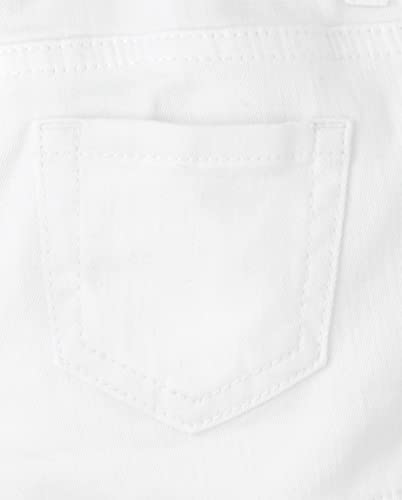 The Children's Place Baby And Toddler Girls Twill Shortie Shorts, White, 4T #TOP3