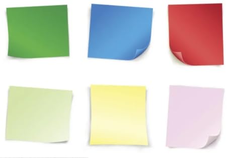 Note adesive Memo, 10 blocchi di note adesive, colori vivaci, ideali for la scuola, uso domestico