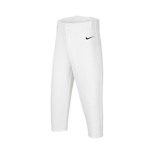 Nike Vapor Select 2 Big Kids' High Baseball Pants (DX9168-100, White/Black) Size X-Small