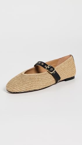 Madewell Women's Hera Mary Jane-Raffia Flat2