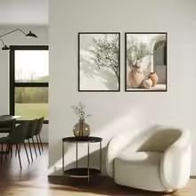 Affiche murale style méditerranéen pour mur blanc chambre - 2