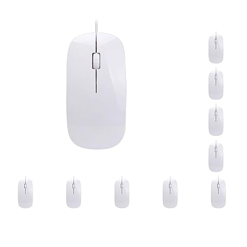 Mini souris filaire ultra-fines ergonomiques : la précision pour pc