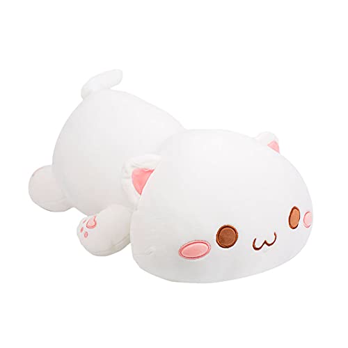 WAQIA HOUSE Cute Cat Plush Toy Throw Pillow Stuffed Animals Pet Cat Plush Toy Pillows Great Gift for Birthday Holiday, Lumbar Support Back Cushion