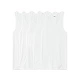 Goodfellow & Co Men's 4+1 Bonus Pack Tank Top (US, Alpha, Large, Regular, Regular, White)